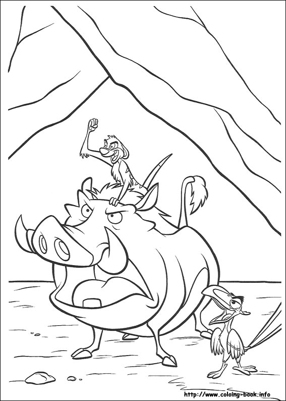 The Lion King coloring picture